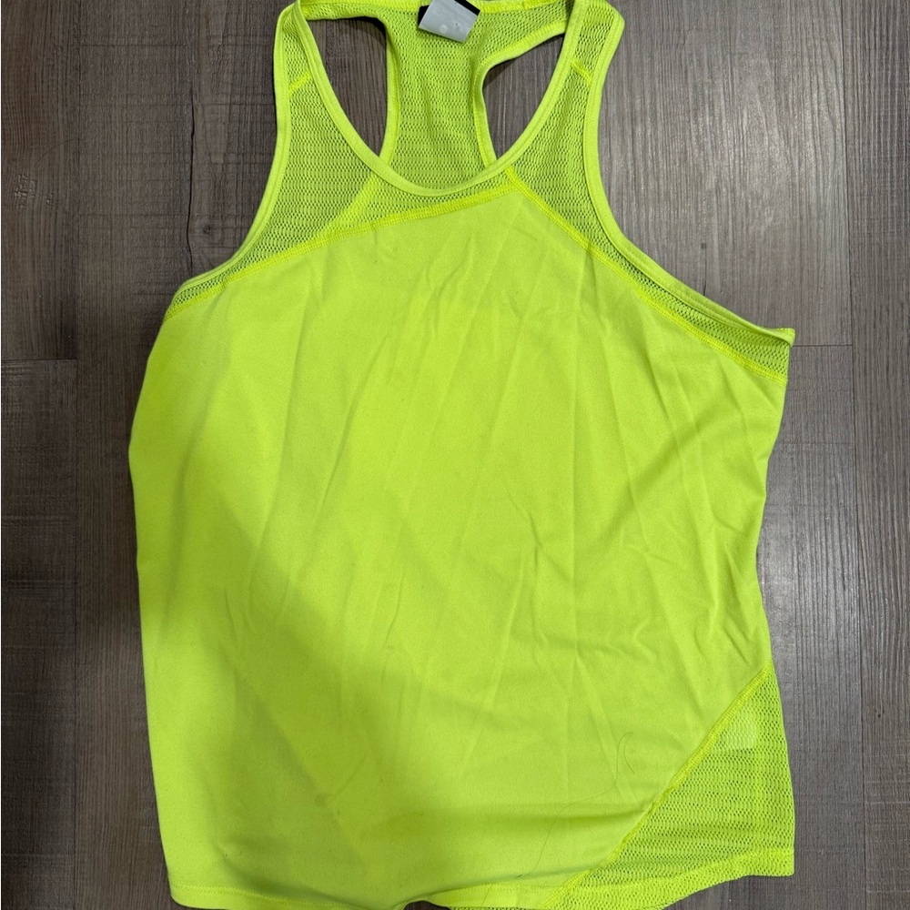 Nike Neon Green Mesh Women's Tank Top